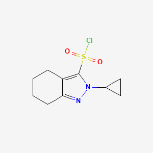 2-Cyclopropyl-4,5,6,7-tetrahydro-2H-indazole-3-sulfonyl chloride