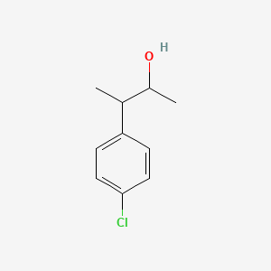 molecular formula C10H13ClO B13308175 3-(4-Chlorophenyl)butan-2-ol 