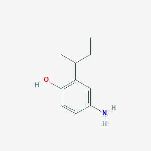 molecular formula C10H15NO B13308229 4-Amino-2-(butan-2-yl)phenol 