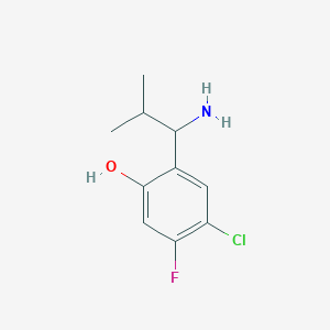 2-(1-Amino-2-methylpropyl)-4-chloro-5-fluorophenol