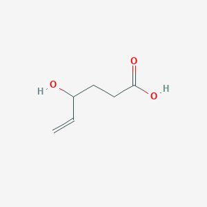 molecular formula C6H10O3 B13308298 4-Hydroxyhex-5-enoic acid 