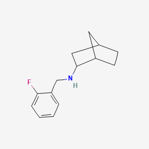 molecular formula C14H18FN B13308347 N-[(2-Fluorophenyl)methyl]bicyclo[2.2.1]heptan-2-amine 