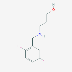 3-{[(2,5-Difluorophenyl)methyl]amino}propan-1-ol