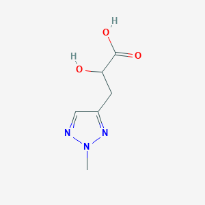 molecular formula C6H9N3O3 B13308368 2-Hydroxy-3-(2-methyl-2H-1,2,3-triazol-4-yl)propanoic acid 