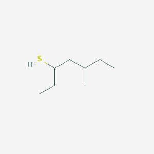 molecular formula C8H18S B13308377 5-Methylheptane-3-thiol 