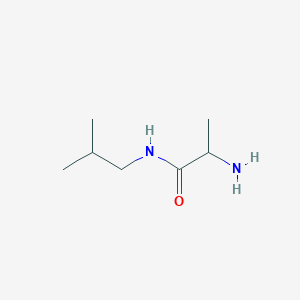 molecular formula C7H16N2O B13308410 2-amino-N-(2-methylpropyl)propanamide 