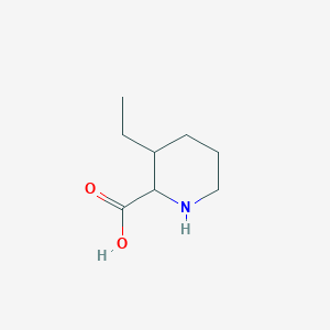 molecular formula C8H15NO2 B13308444 3-Ethylpiperidine-2-carboxylic acid 