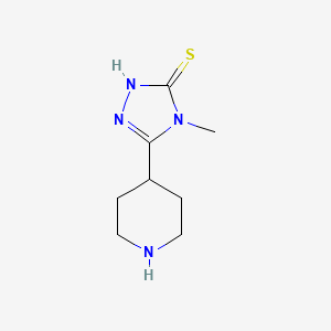 4-methyl-5-(piperidin-4-yl)-4H-1,2,4-triazole-3-thiol