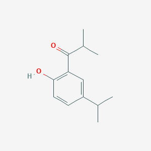 1-[2-Hydroxy-5-(propan-2-YL)phenyl]-2-methylpropan-1-one