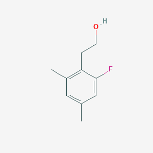 molecular formula C10H13FO B13308494 2-(2-Fluoro-4,6-dimethylphenyl)ethan-1-ol 