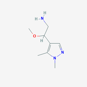 2-(1,5-Dimethyl-1H-pyrazol-4-yl)-2-methoxyethan-1-amine