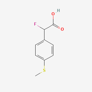 2-Fluoro-2-[4-(methylsulfanyl)phenyl]acetic acid