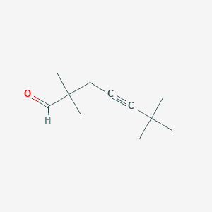 2,2,6,6-Tetramethylhept-4-ynal