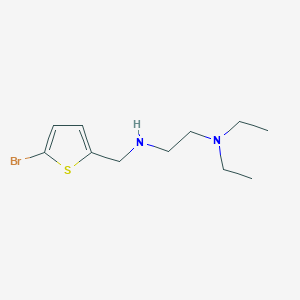 molecular formula C11H19BrN2S B13308610 [(5-Bromothiophen-2-YL)methyl][2-(diethylamino)ethyl]amine 