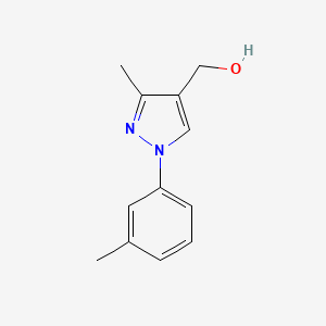 [3-Methyl-1-(3-methylphenyl)-1H-pyrazol-4-yl]methanol