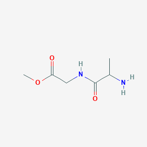molecular formula C6H12N2O3 B1330866 Methyl 2-(2-aminopropanoylamino)acetate CAS No. 78551-49-2