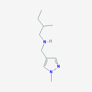 molecular formula C10H19N3 B13308664 [(1-Methyl-1H-pyrazol-4-yl)methyl](2-methylbutyl)amine 