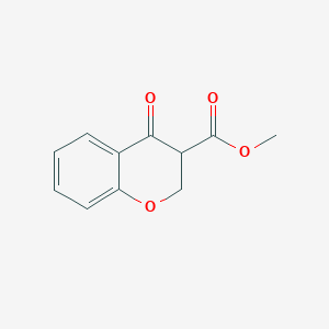 molecular formula C11H10O4 B13308677 Methyl 4-oxo-3,4-dihydro-2H-1-benzopyran-3-carboxylate 