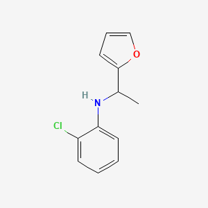 2-chloro-N-[1-(furan-2-yl)ethyl]aniline