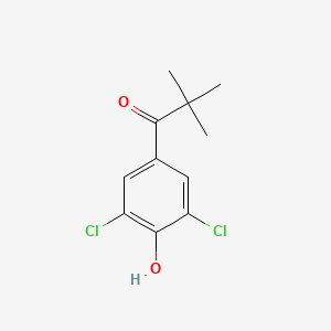 1-(3,5-Dichloro-4-hydroxyphenyl)-2,2-dimethylpropan-1-one