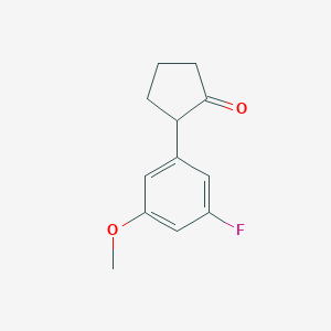 2-(3-Fluoro-5-methoxyphenyl)cyclopentan-1-one