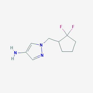 1-[(2,2-Difluorocyclopentyl)methyl]-1H-pyrazol-4-amine