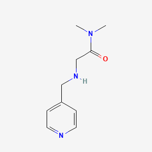 molecular formula C10H15N3O B13308784 N,N-Dimethyl-2-[(pyridin-4-ylmethyl)amino]acetamide 