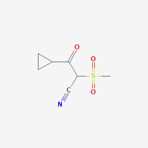 3-Cyclopropyl-2-methanesulfonyl-3-oxopropanenitrile