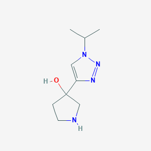 3-[1-(Propan-2-yl)-1H-1,2,3-triazol-4-yl]pyrrolidin-3-ol