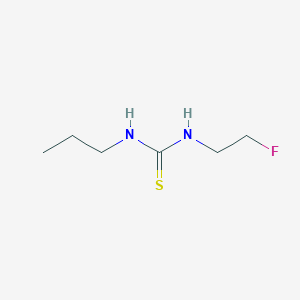 molecular formula C6H13FN2S B13308842 3-(2-Fluoroethyl)-1-propylthiourea 