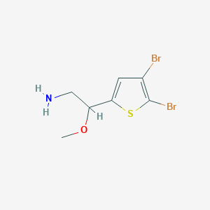 2-(4,5-Dibromothiophen-2-yl)-2-methoxyethan-1-amine