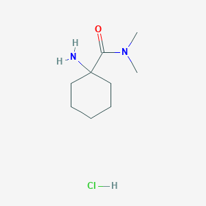 1-amino-N,N-dimethylcyclohexane-1-carboxamide hydrochloride