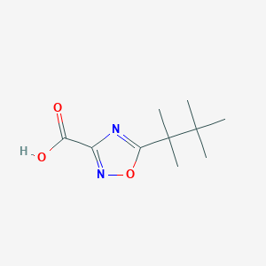 molecular formula C10H16N2O3 B13308891 5-(2,3,3-Trimethylbutan-2-yl)-1,2,4-oxadiazole-3-carboxylic acid 