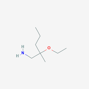 molecular formula C8H19NO B13308913 2-Ethoxy-2-methylpentan-1-amine 