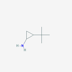 molecular formula C7H15N B13308926 2-Tert-butylcyclopropan-1-amine 