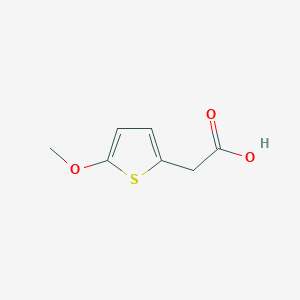 molecular formula C7H8O3S B13308995 2-(5-Methoxythiophen-2-yl)acetic acid 