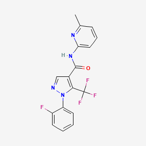 1-(2-fluorophenyl)-N-(6-methylpyridin-2-yl)-5-(trifluoromethyl)-1H-pyrazole-4-carboxamide