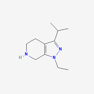 1-Ethyl-3-(propan-2-yl)-1H,4H,5H,6H,7H-pyrazolo[3,4-c]pyridine