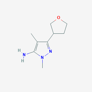 1,4-Dimethyl-3-(oxolan-3-yl)-1H-pyrazol-5-amine