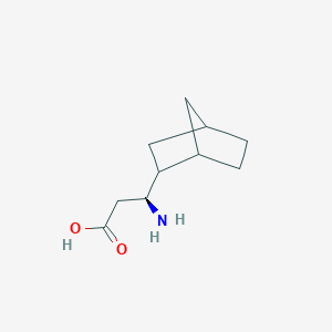 molecular formula C10H17NO2 B13309094 (3S)-3-Amino-3-{bicyclo[2.2.1]heptan-2-yl}propanoic acid 