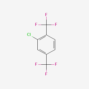 molecular formula C8H3ClF6 B1330910 2-Chloro-1,4-bis(trifluoromethyl)benzene CAS No. 328-91-6