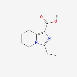 3-ethyl-5H,6H,7H,8H-imidazo[1,5-a]pyridine-1-carboxylic acid