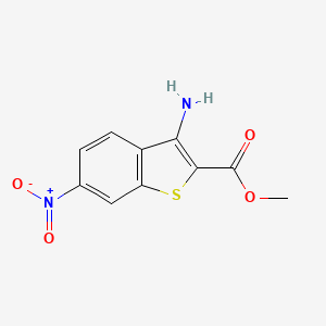 molecular formula C10H8N2O4S B1330912 Methyl 3-amino-6-nitro-1-benzothiophene-2-carboxylate CAS No. 35212-90-9