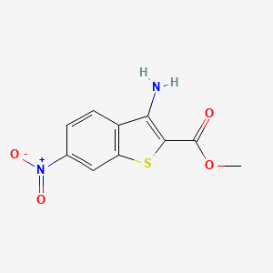 molecular formula C10H8N2O4S B1330912 甲基3-氨基-6-硝基-1-苯并噻吩-2-羧酸酯 CAS No. 35212-90-9