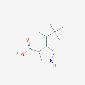 4-(3,3-Dimethylbutan-2-yl)pyrrolidine-3-carboxylic acid