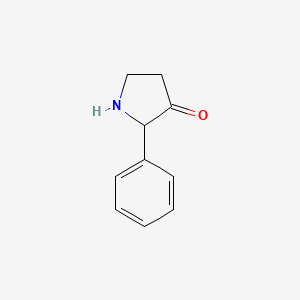 molecular formula C10H11NO B13309131 2-Phenylpyrrolidin-3-one 