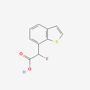 2-(1-Benzothiophen-7-yl)-2-fluoroacetic acid