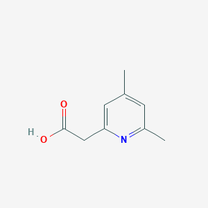 molecular formula C9H11NO2 B13309171 (4,6-Dimethyl-2-pyridinyl)acetic acid 