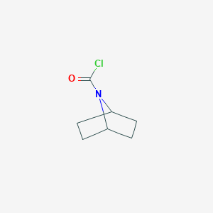 molecular formula C7H10ClNO B13309180 7-Azabicyclo[2.2.1]heptane-7-carbonyl chloride CAS No. 861406-07-7