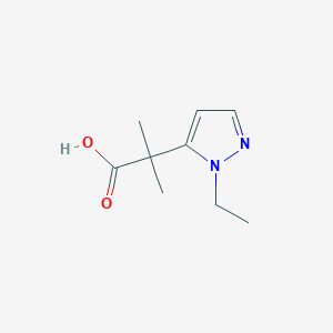 2-(1-ethyl-1H-pyrazol-5-yl)-2-methylpropanoic acid